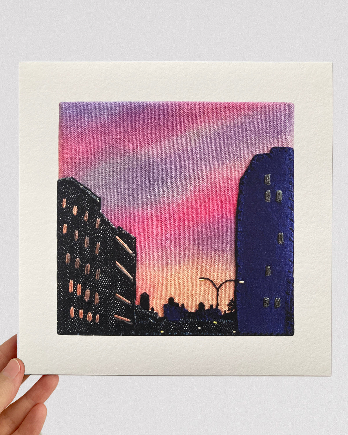 PREORDER Lower Manhattan Silhouette 8x8 Inch Print