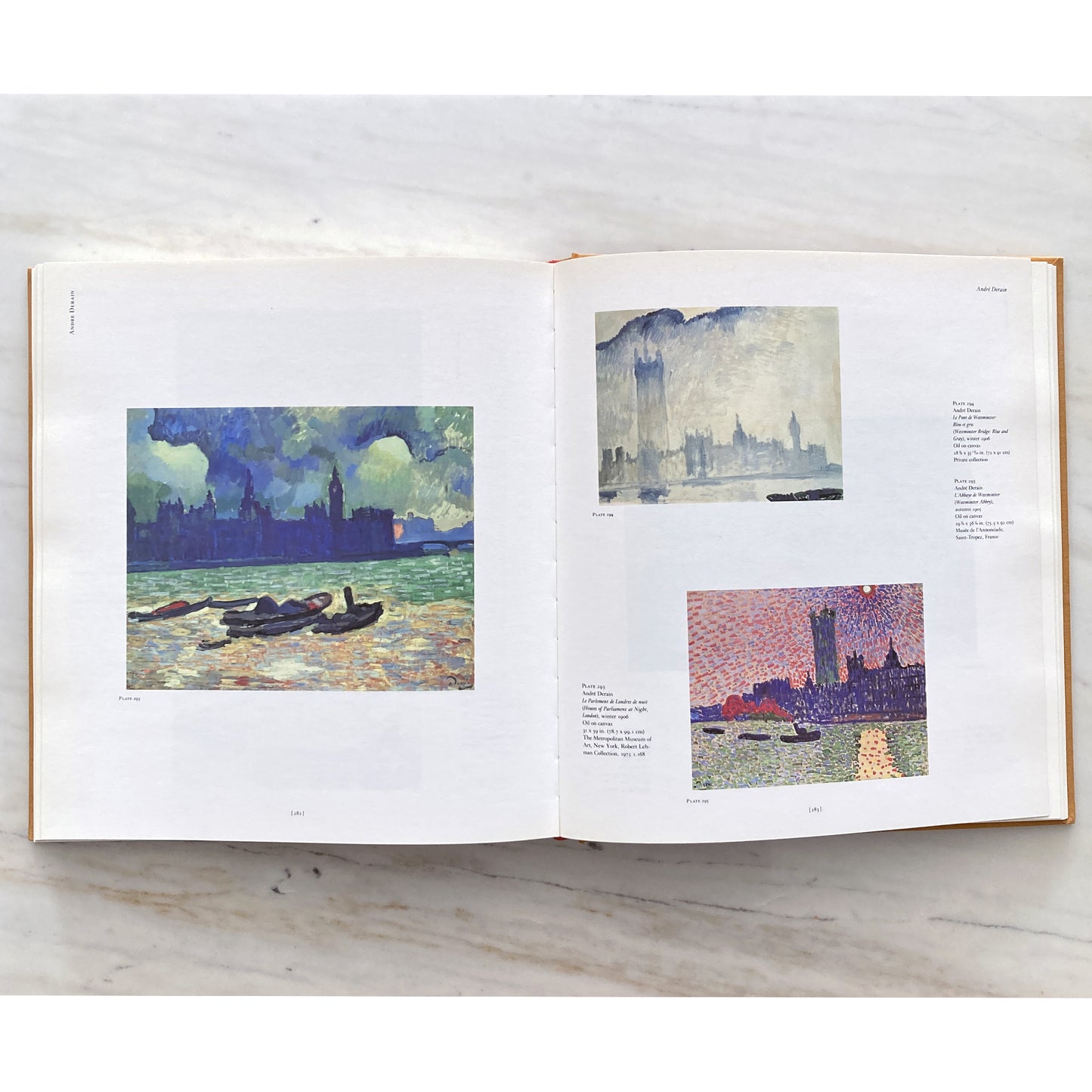 Exhibition book from The Fauve Landscape exhibition in 1990 at the LACMA, Los Angeles County Museum of Art. Works from Matisse, Derain, Dufy, among others.