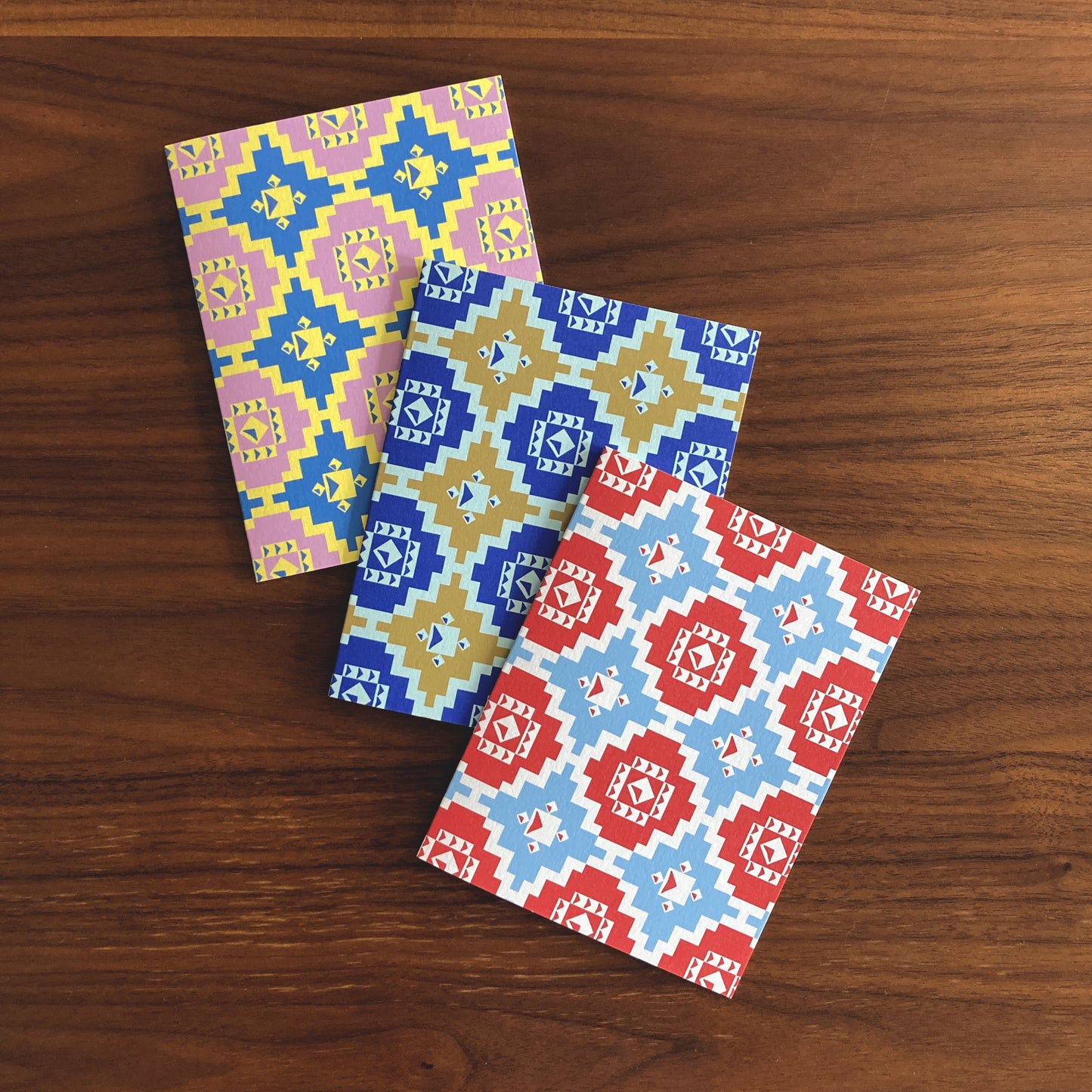 Folded Notecards, Coverlet Geo, Set of Six