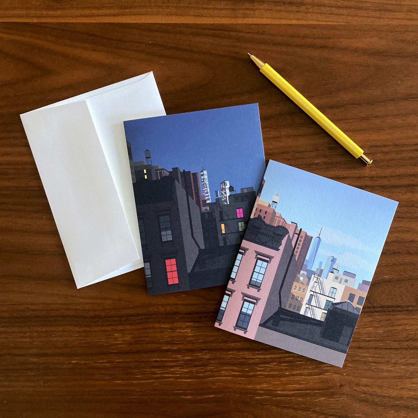 Folded Notecards, New York City, Set of Six