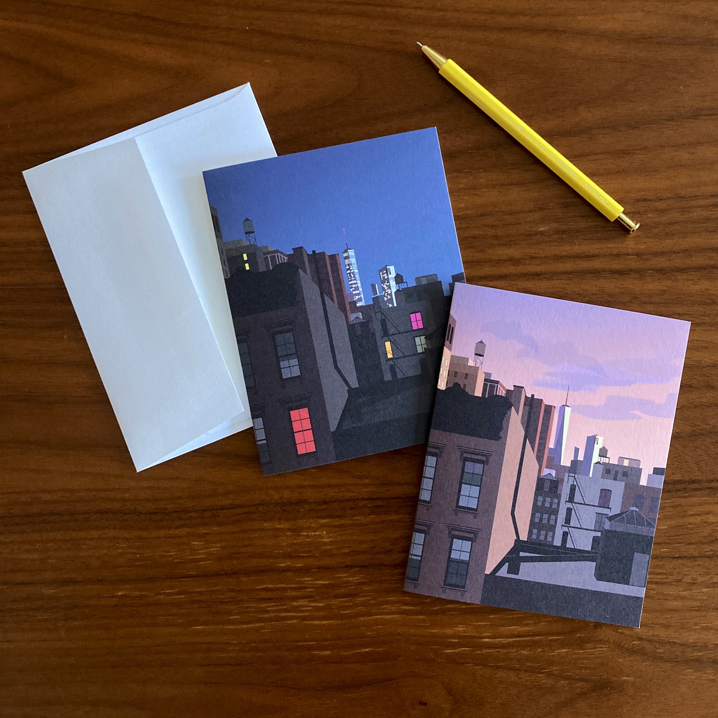 Folded Notecards, New York City, Set of Six