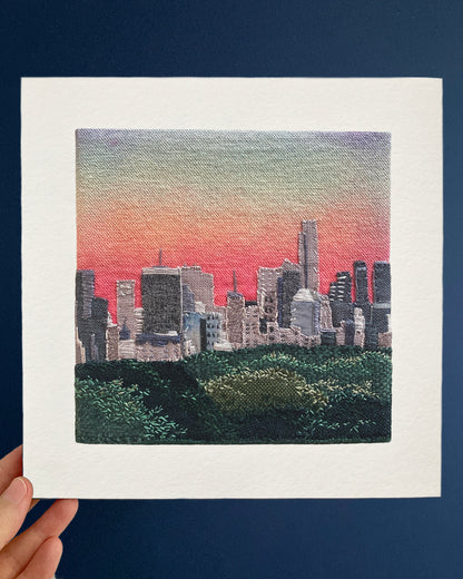 PREORDER Overlooking Central Park 8x8 Inch Print