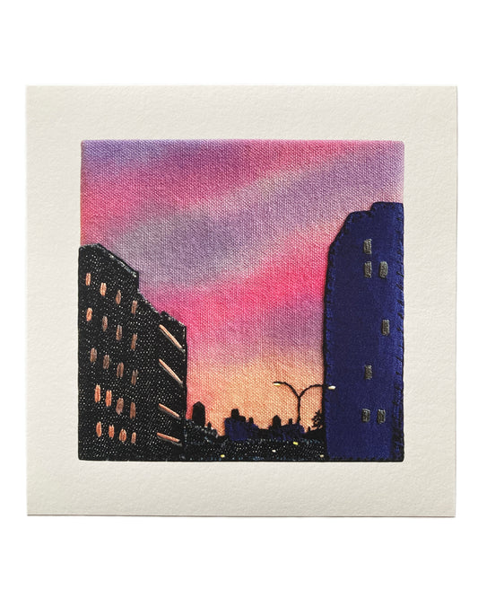 PREORDER Lower Manhattan Silhouette 8x8 Inch Print