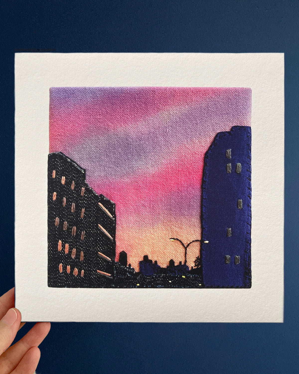 PREORDER Lower Manhattan Silhouette 8x8 Inch Print