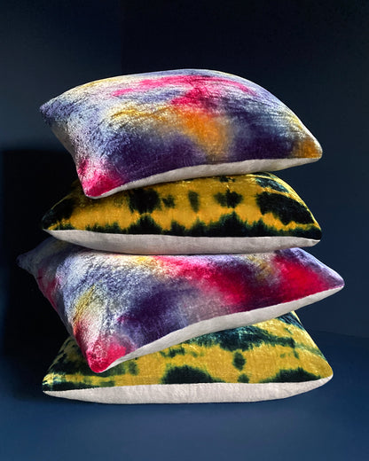 Hand Painted Throw Pillow, Abstract Twilight, 12 x 16