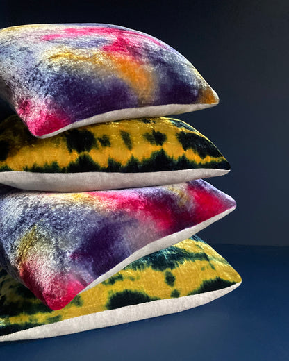 Hand Painted Throw Pillow, Abstract Twilight, 12 x 16