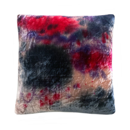 Hand Painted Pink Throw Pillow, Abstract No.2, 18 x 18