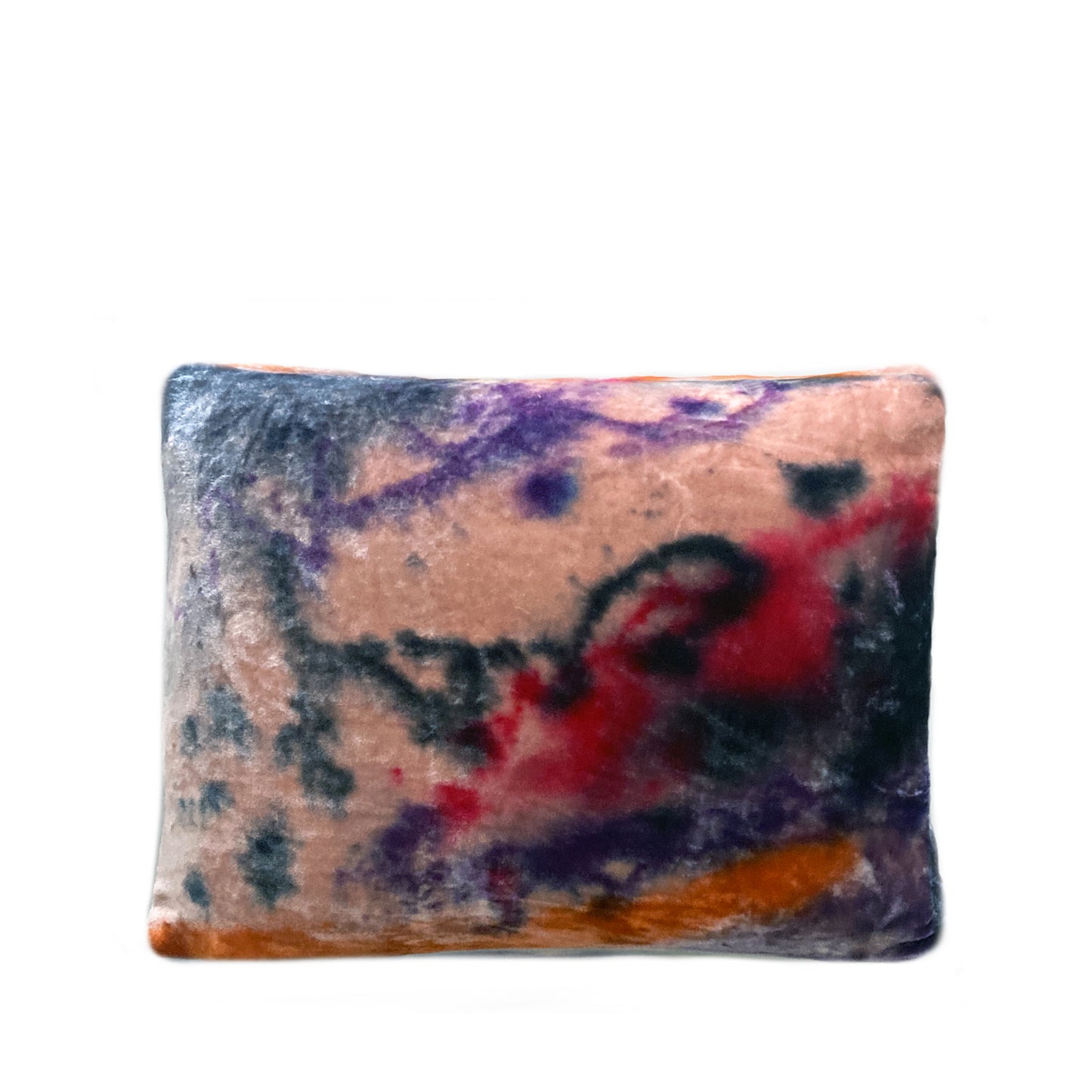 Hand Painted Rose Throw Pillow, Abstract No.4, 12 x 16