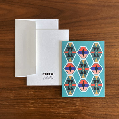 Folded Notecards, Bold Geo, Set of Six