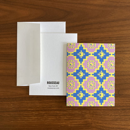 Folded Notecards, Coverlet Geo, Set of Six