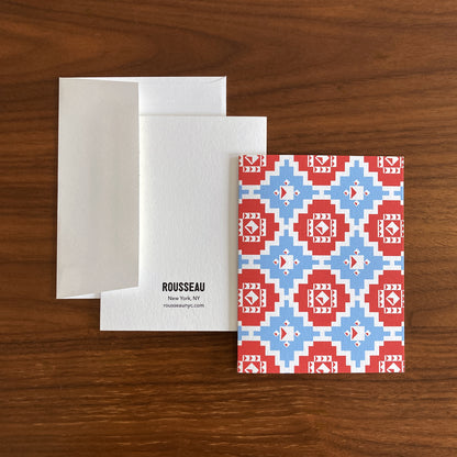 Folded Notecards, Coverlet Geo, Set of Six