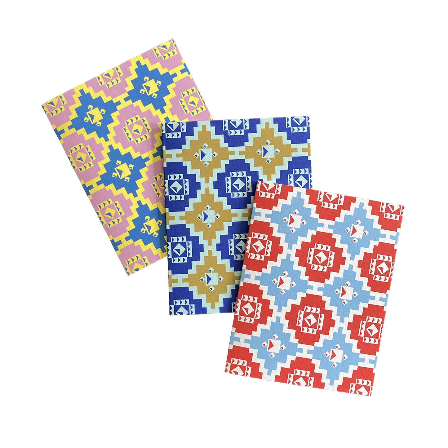 Folded Notecards, Coverlet Geo, Set of Six