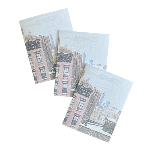 Folded Notecards, Holiday NYC, Set of Six
