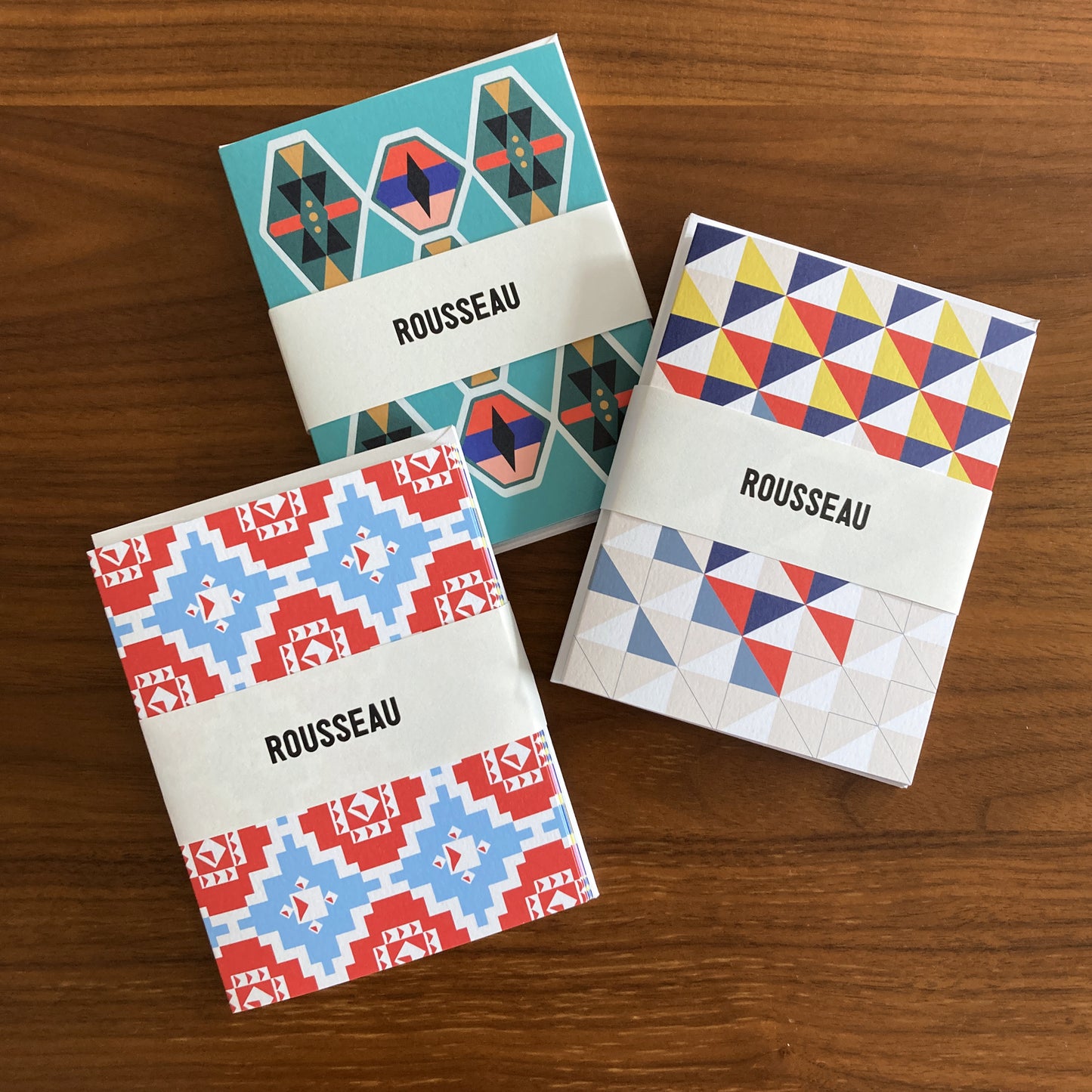 Folded Notecards, Bold Geo, Set of Six