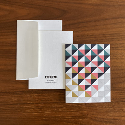 Folded Notecards, Sixteen Geo, Set of Six