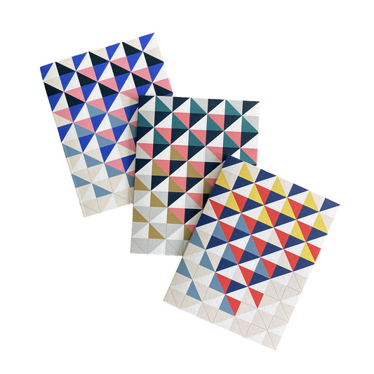 Folded Notecards, Sixteen Geo, Set of Six