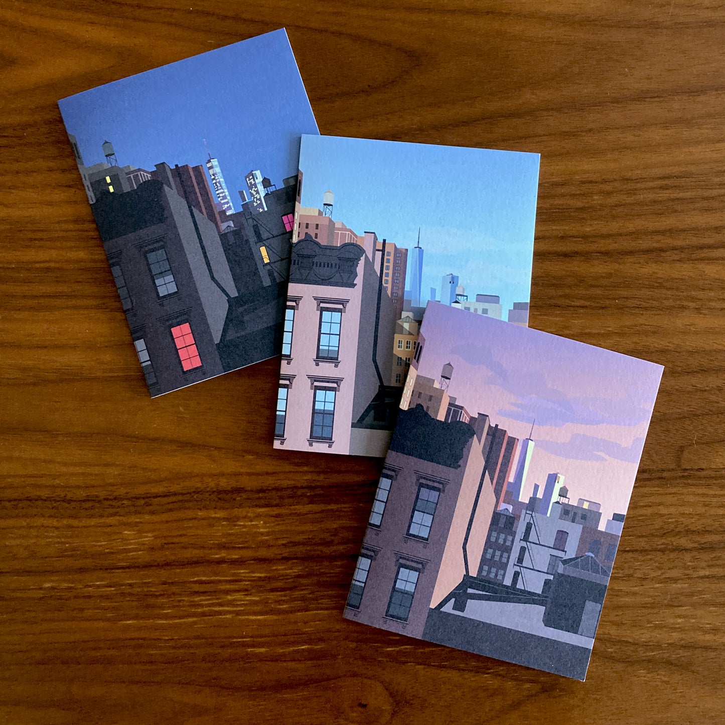 Folded Notecards, New York City, Set of Six