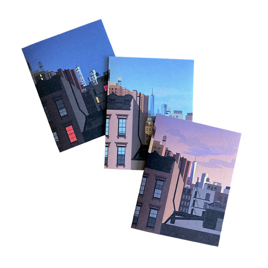 Folded Notecards, New York City, Set of Six